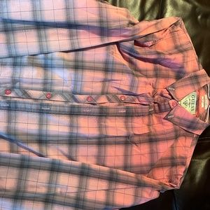 Guess Dress Shirt Size L Mens